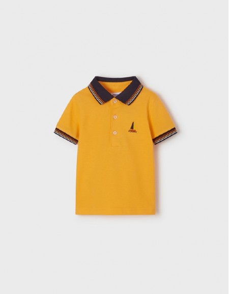 S/s embroided polo