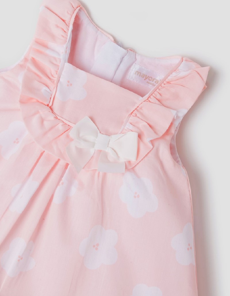 Baby Rose Printed Dress With Panty