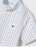 Sky S/S Striped Linen Mao Shirt
