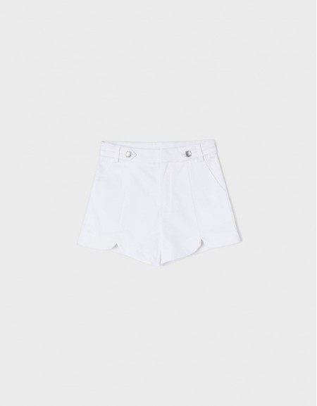 White Satin Shorts