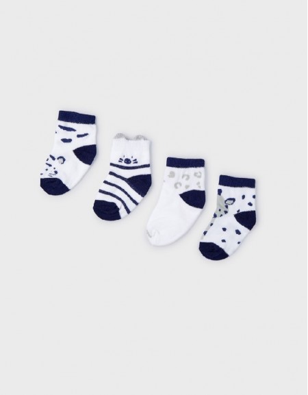 Blue 4pc set socks