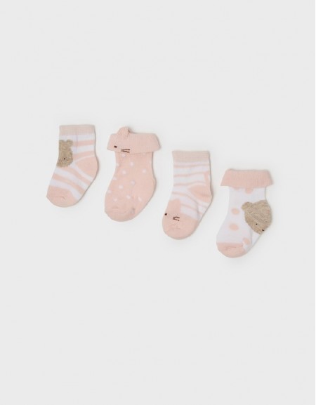 Baby Rose 4pc set socks