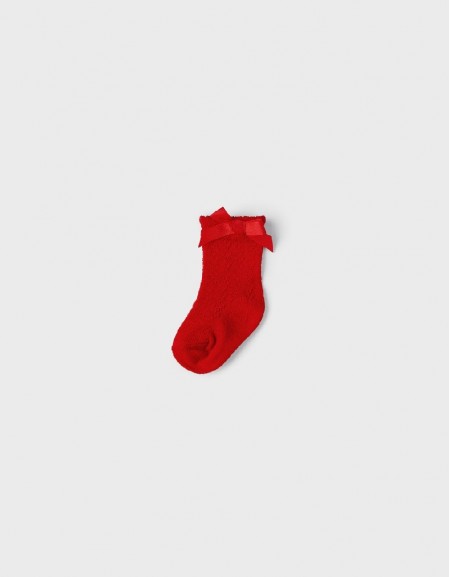 Red High Openwork Socks