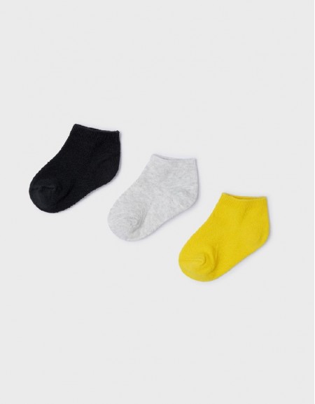 Yellow 3 Socks Set