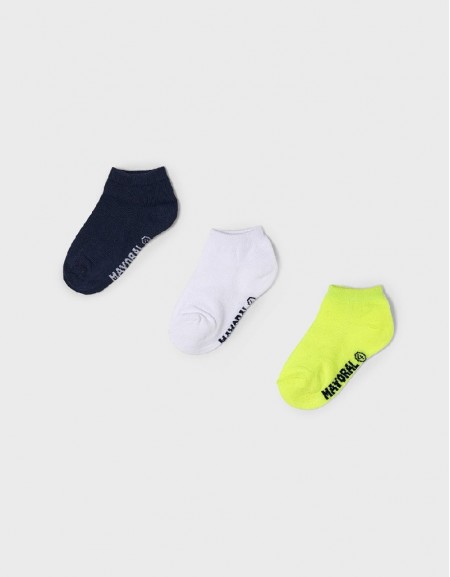 Yellow 3-pc short socks set
