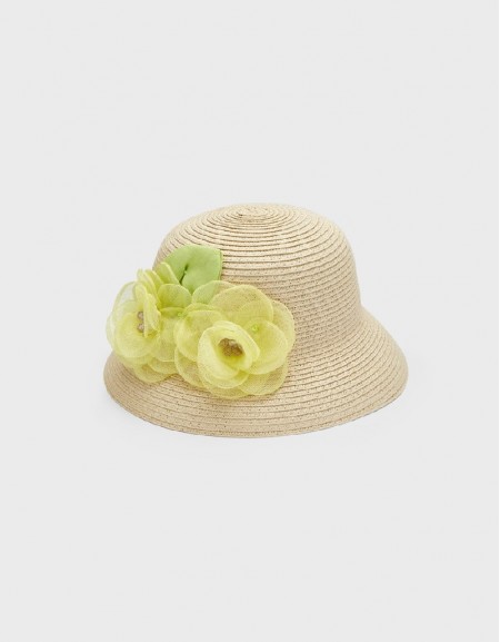 Natural Floral Hat