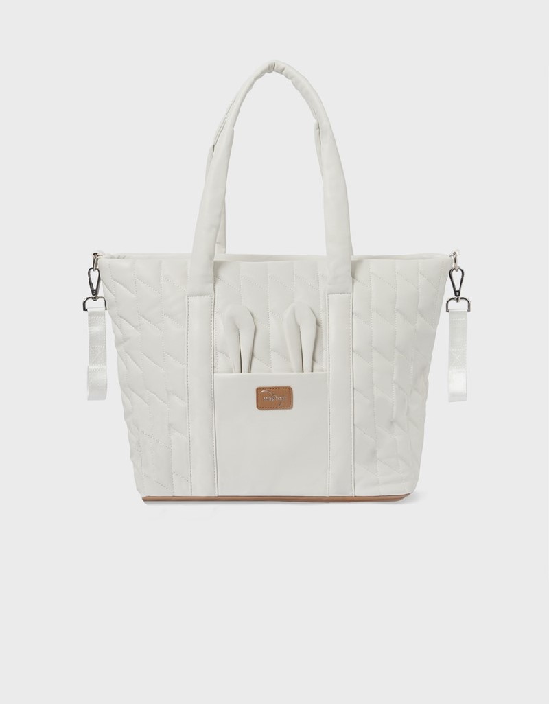 Cream Quilted Bag