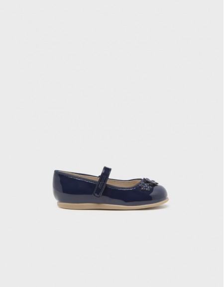 Navy Patent leather mary jane