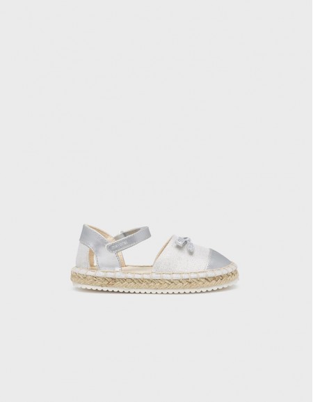 Silver Jute strap shoes