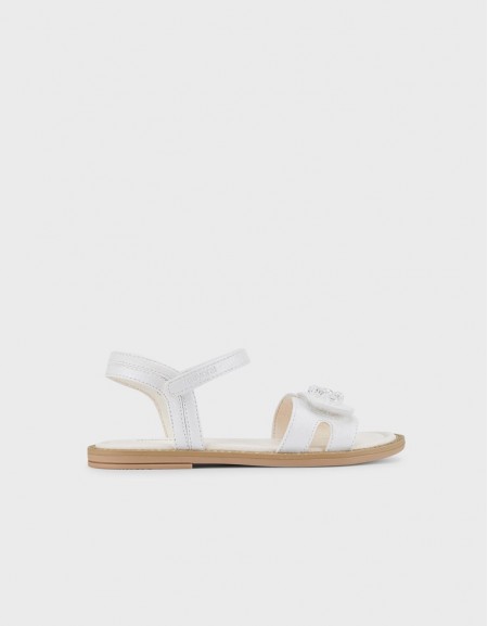 White meta Sandals