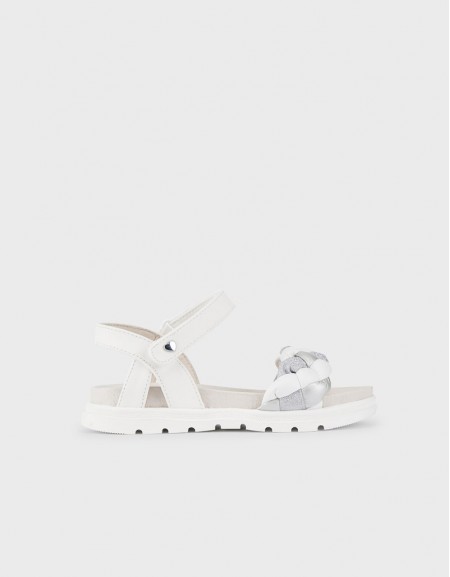 White-Silv Sandals