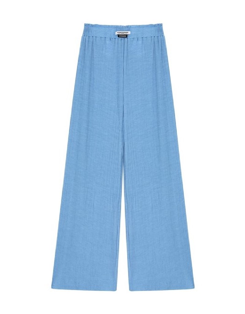 Blue Pleated Trousers