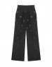 Black Elastic Waist Casual Fit Trousers