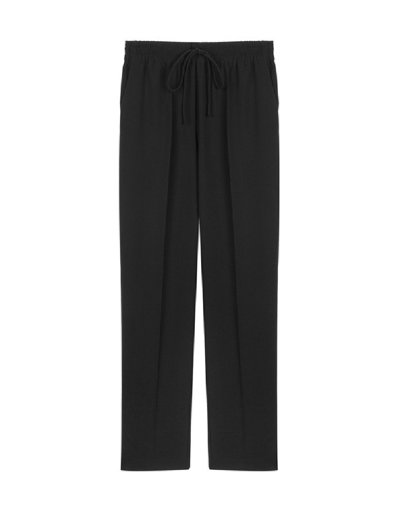 Black Comfortable Cut Fleto Pocket Trousers