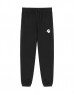 Black Embroidery Detailed Jogger Pants