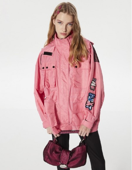 Pink Patch Accessory Raincoat