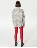 Black Slogan Printed Plaid Pattern Shirt