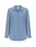 Blue Comfortable Cut Woven Shirt