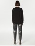 Black V-Neck Casual Cut Sweater