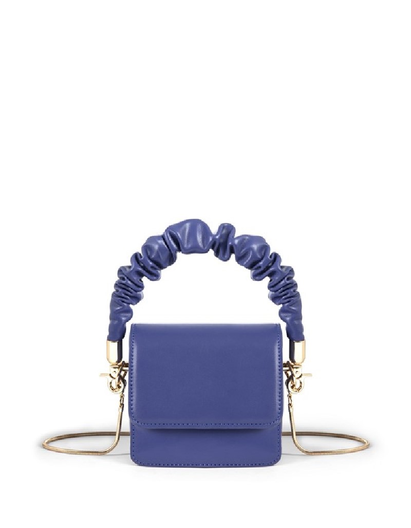 Blue Drawstring Mini Bag