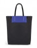 Black Colorblock Tote Bag