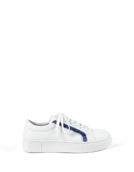 White Contrast Stripe Sneaker