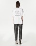 Black Colorblock Slogan Printed T-Shirt