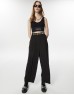 Black Logo Printed Crop Bustier