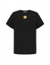 Black Embroidered Casual T-Shirt