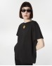 Black Embroidered Casual T-Shirt