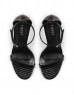 Black Thin Strap Heeled Shoes