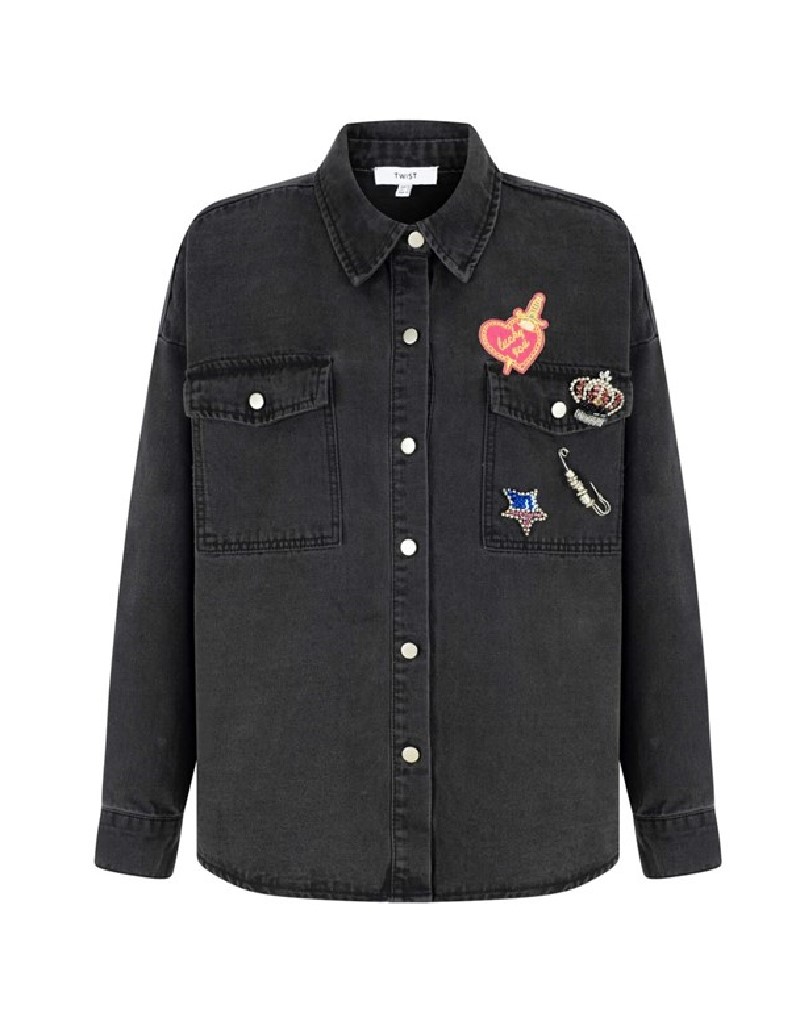 Anthracite Pin Accessory Jean Shirt