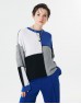 Blue Colorblock Sweater