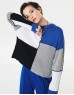 Blue Colorblock Sweater