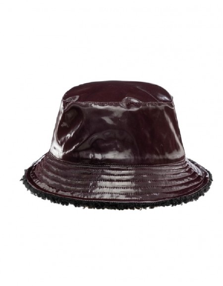 Bordeaux Plush Lined Bucket Hat