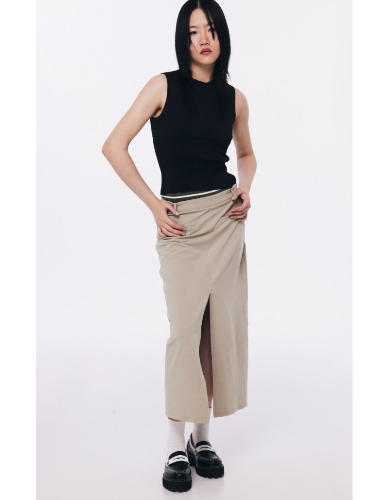 Belted Midi Skirt