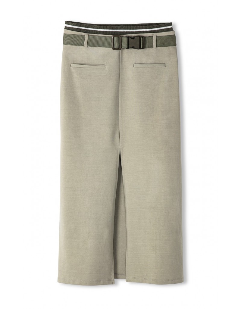 Belted Midi Skirt