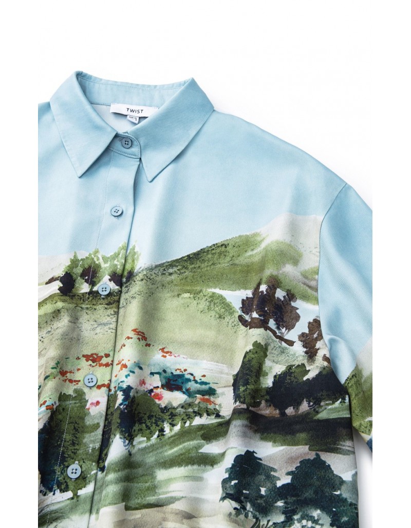 Artwork Oversized Shirt