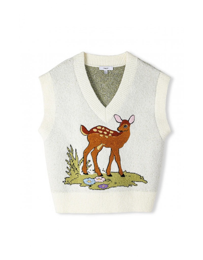 Beige Knitwear